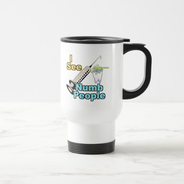 Mug De Voyage Professionnel dentaire drôle (Droite)