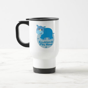 Mug De Voyage Profitez de mon maintenant Kawaii mignon rhino ble