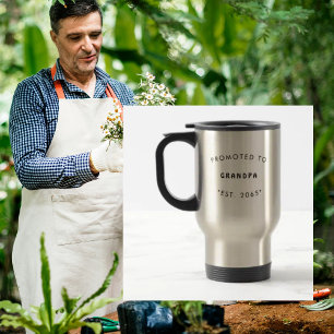 Mug De Voyage Promu à la Grossesse de grand-père