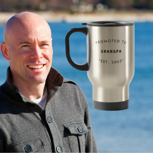 Mug De Voyage Promu à la Grossesse de grand-père