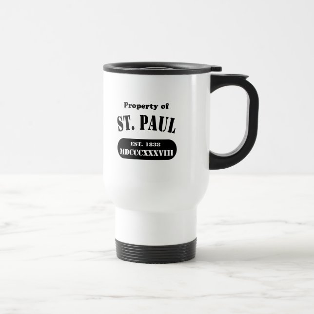 Mug De Voyage Propriété de Saint Paul (Droite)