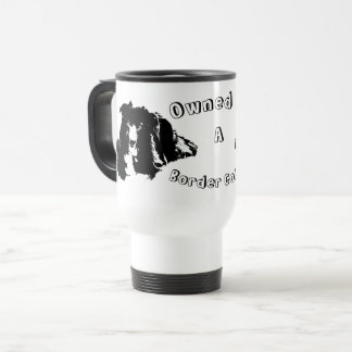 Mug De Voyage Propriété D'Un Collie Frontière Drôle Chien Drôle