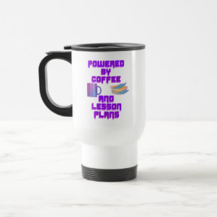 Mug De Voyage Propulsé par des plans de café et de leçons