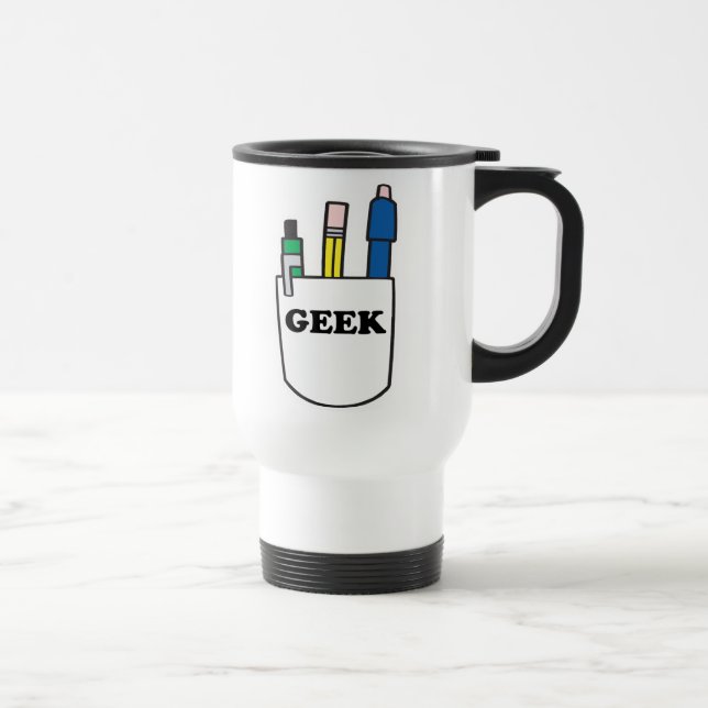 Mug De Voyage Protecteur de poche GEEK amusant (Droite)