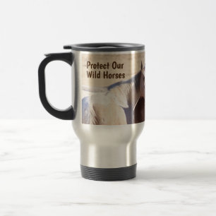 Mug De Voyage Protéger nos chevaux sauvages