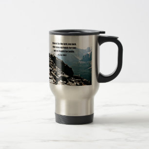 Mug De Voyage Psaume 144:1 Béni soit le Seigneur...