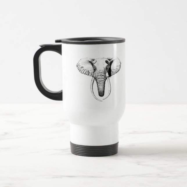 Mug De Voyage Psaume de boue animale 28:7 (Gauche)