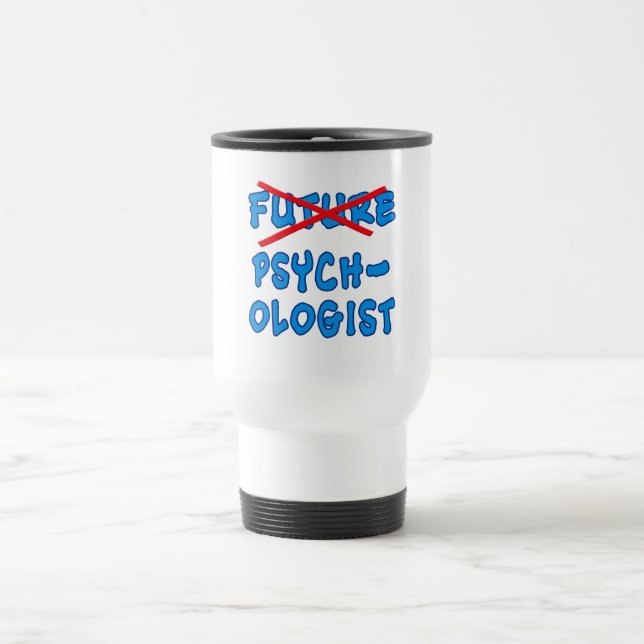 Mug De Voyage Psychologue plus futur (Centre)