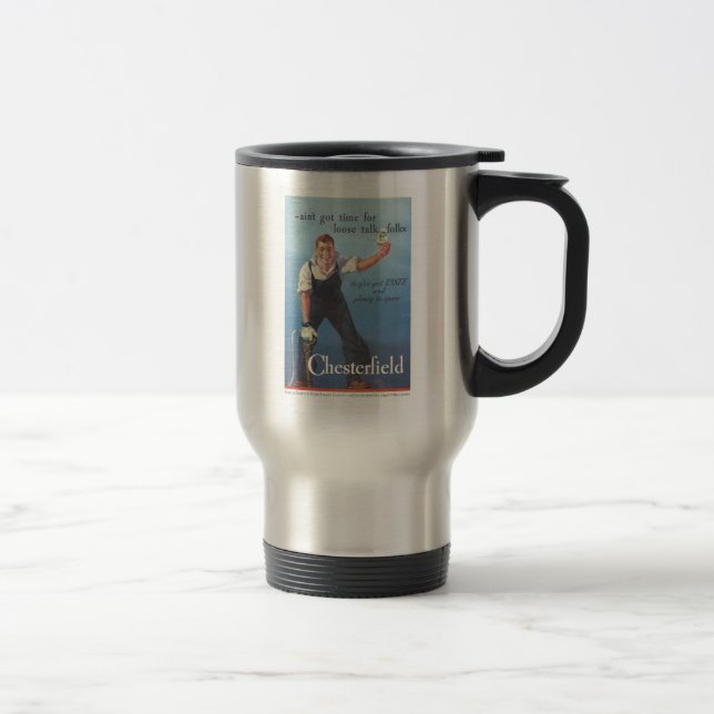 Mug De Voyage Publicité Chesterfield Cigarettes vintage (Droit)