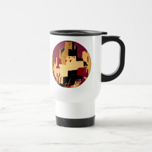 Mug De Voyage Pueblos Anciens du Sud-Ouest WPA Poster Art