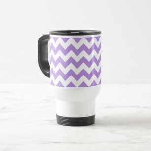 Mug De Voyage Purple Zigzag, Purple Chevron, Motif géométrique