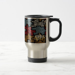 Mug De Voyage Puzzle Rockabilly Impression Animale RAB