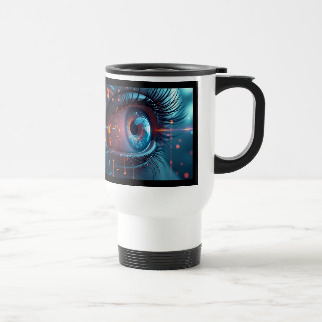 Mug De Voyage Quantum Eye gauche voyage banlieue mug (Droite)