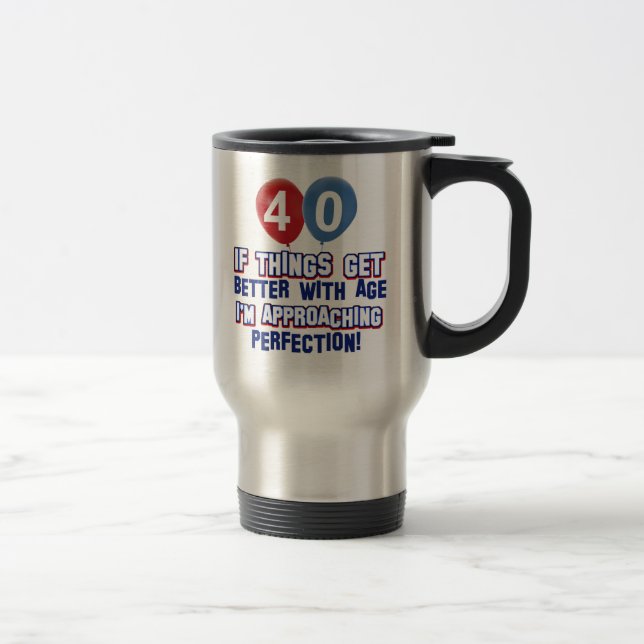 Mug De Voyage quarantième conceptions d'anniversaire (Droit)