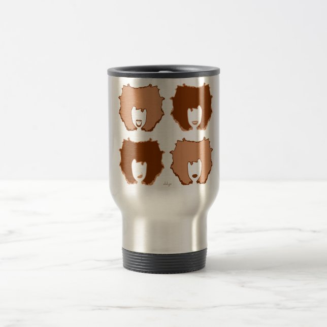 Mug De Voyage QUATRE MODES en TAN et BROWN (Centre)