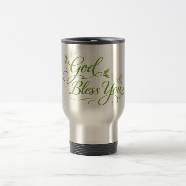 Mug De Voyage Que Dieu vous bénisse (Centre)