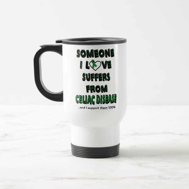 Mug De Voyage Quelqu'Un Que J'Aime...Céliaque (Gauche)