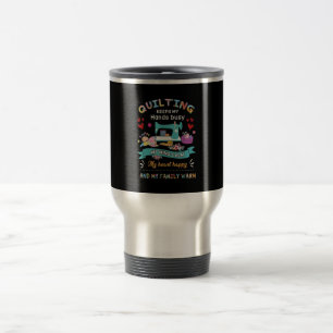 Mug De Voyage Quilting Garder Mes Mains Occupées Mon Esprit Calm