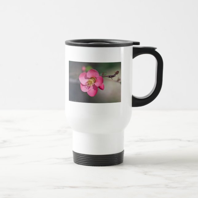 Mug De Voyage Quince à fleurs roses parfaite (Droite)