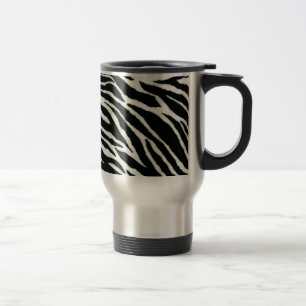Mug De Voyage RAB Rockabilly Impression Zèbre Noir & Blanc