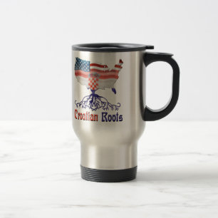 Mug De Voyage Racines américaines croates