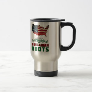 Mug De Voyage Racines hongroises américaines