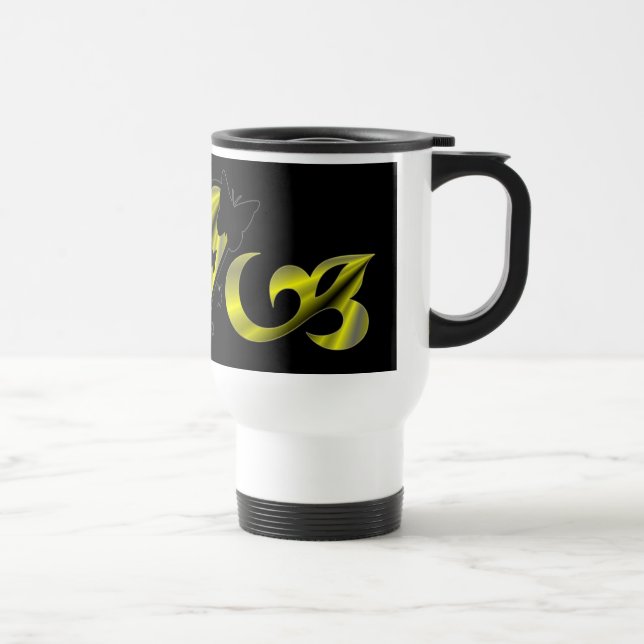 Mug De Voyage Rainbow Heart Lily et Butterfly (Droite)