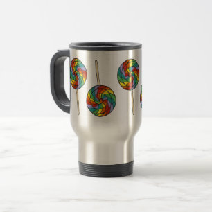 Mug De Voyage Rainbow Lollipop Lollies Pride Candy Sweet Shoppe