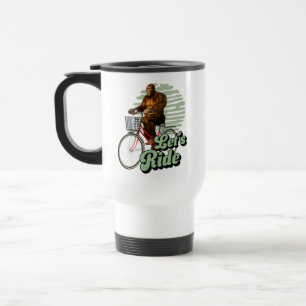 Mug De Voyage Randonnée à vélo dans la forêt de Sasquatch