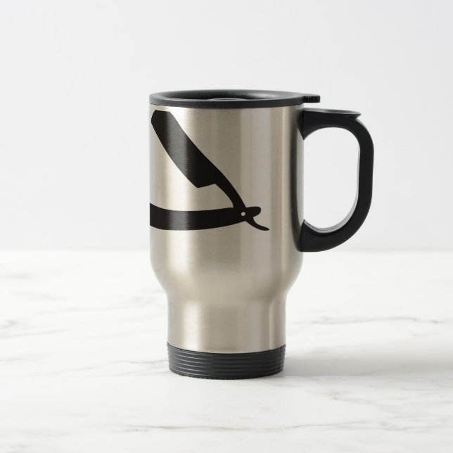 Mug De Voyage rasoir barbershop (Droit)