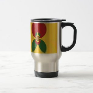 Mug De Voyage Rasta Colours Art Abstrait Imprimer
