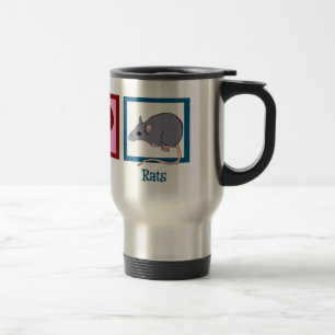 Mug De Voyage Rats d'amour de paix