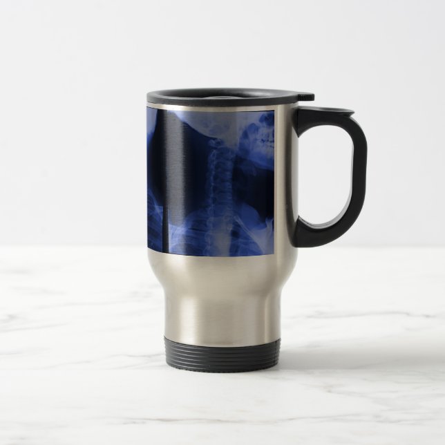 Mug De Voyage Rayé X 2 - Bleu électromagnétique (Droit)