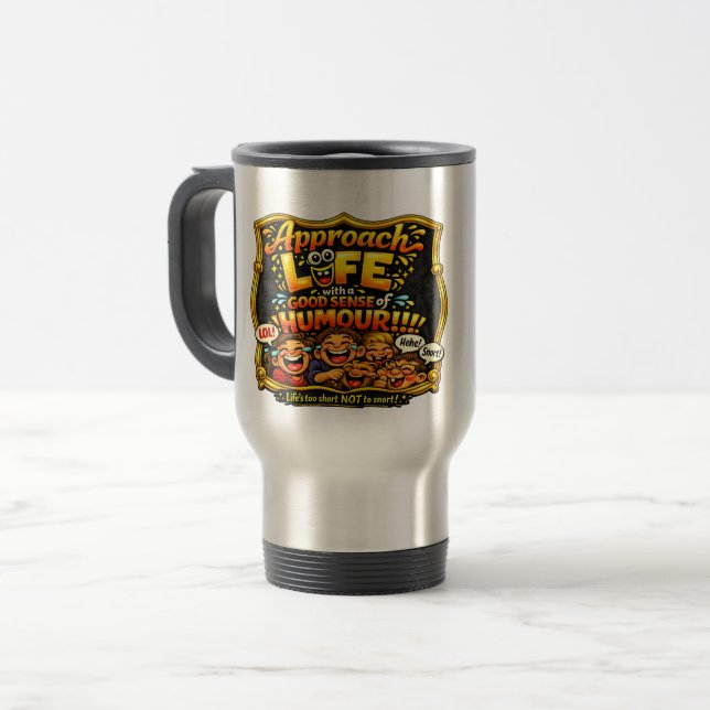 Mug De Voyage Rayonner de joie (Devant gauche)