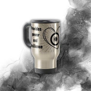 Mug De Voyage Rayons, Coeur, Monographie de protection des yeux 