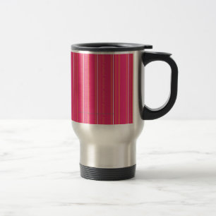 Mug De Voyage Rayures minces magenta