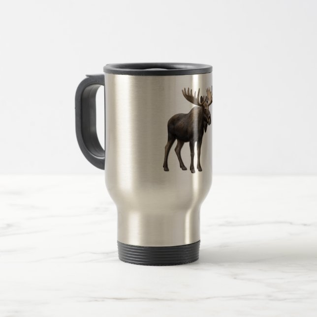 MUG DE VOYAGE REALISTIC MOOSE DESIGN. SAMER BRASIL (Devant gauche)