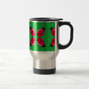 Mug De Voyage Red Ladybugs