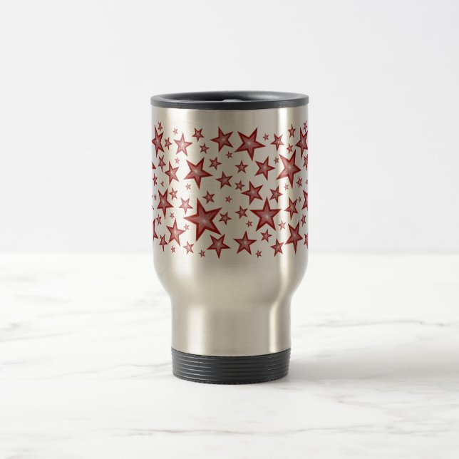 Mug De Voyage Red Stars voyage mug (Centre)