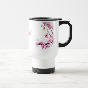 Mug De Voyage Redbud & abeille de miel au printemps
