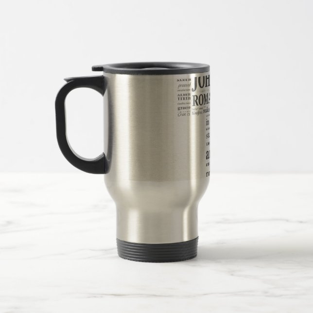 Mug De Voyage Référence de verset biblique Croix Murale Art (Gauche)