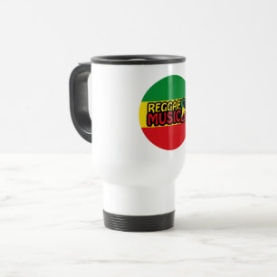 Mug De Voyage Reggae Musique, reggae art avec symbole de paix