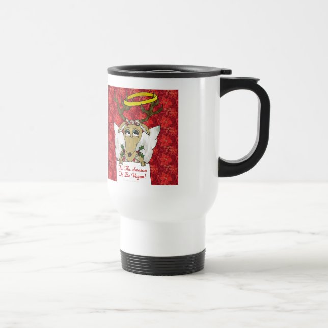 Mug De Voyage Reindeer Angel C'est la saison d'être Vegan (Droite)