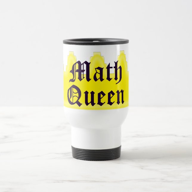 Mug De Voyage Reine de maths (Centre)