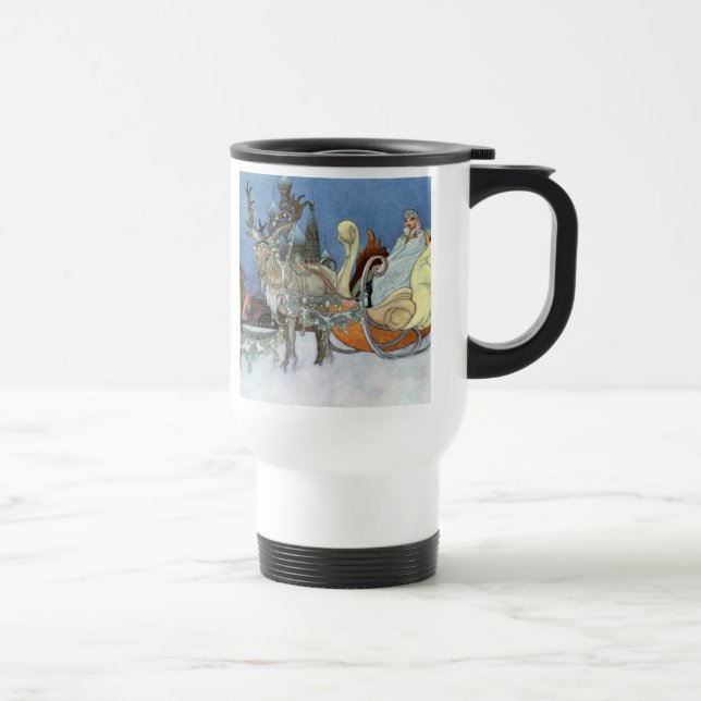 Mug De Voyage Reine des neiges Russe Princesse Reindeer (Droite)