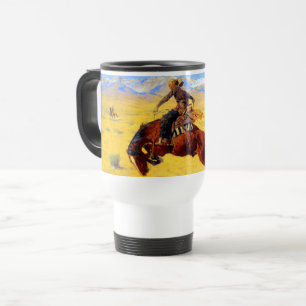 Mug De Voyage Remington Old West Horse et Cowboy