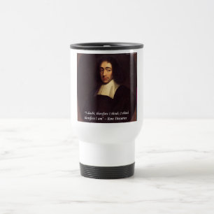 Mug De Voyage Rene Descartes Je Pense Donc Je Suis Citation
