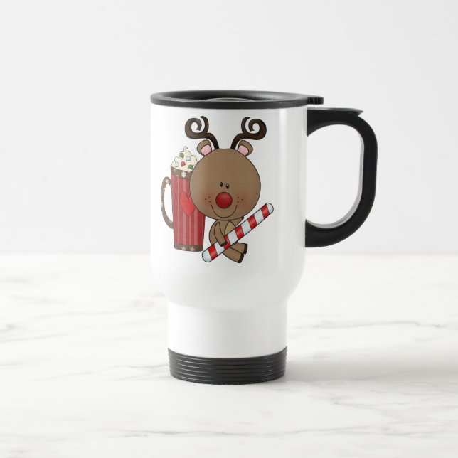 Mug De Voyage Renne de Rudy avec du cacao (Droite)