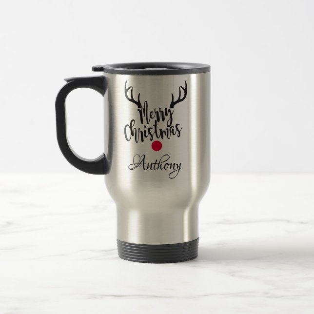 Mug De Voyage Rennes personnalisées - joyeux noël (Gauche)