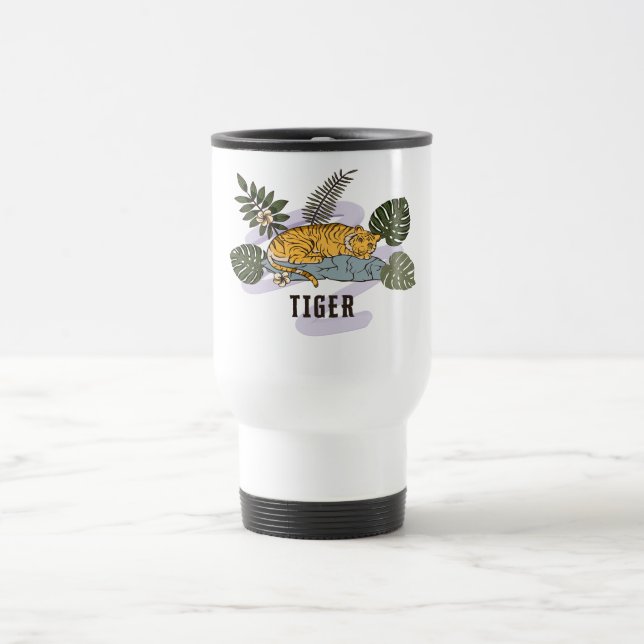 Mug De Voyage Repos du Tigre Tropical (Centre)